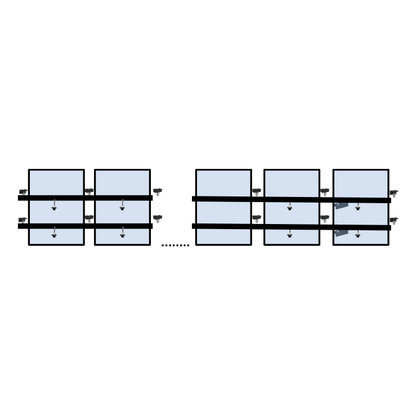 17 x DIY solar panel mounting kit (portrait)