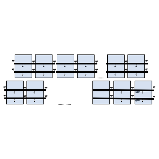 17 x DIY solar panel mounting kit (9+8)