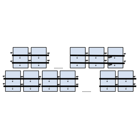 19 x DIY solar panel mounting kit (10+9)