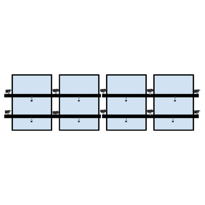 4 x Solar panel mounting kit (Portrait)