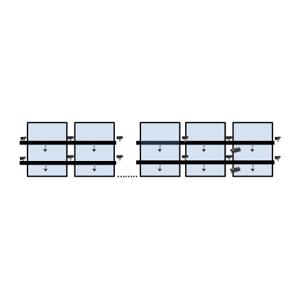 9 x DIY solar panel mounting kit (portrait)